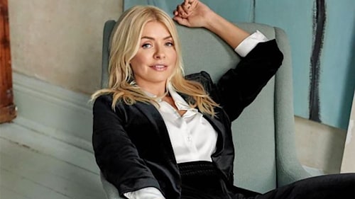 Holly Willoughby wows in new M&S velvet party suit- and it's already selling fast