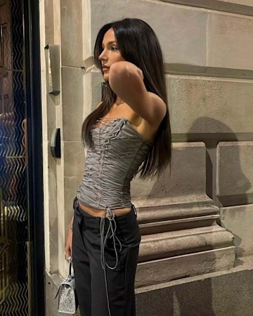 Michelle Keegan models slinky Zara bustier - Mark Wright's mum reacts