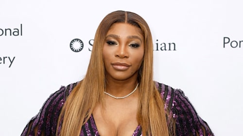 Serena Williams steals the show in a sheer waist-cinching red carpet dress