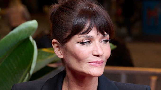 Helena Christensen turns up the heat in sheer lace lingerie | HELLO!