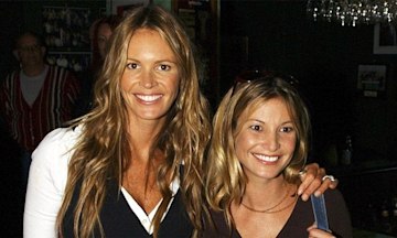 Elle and Mimi Macpherson smiling for a close-up 