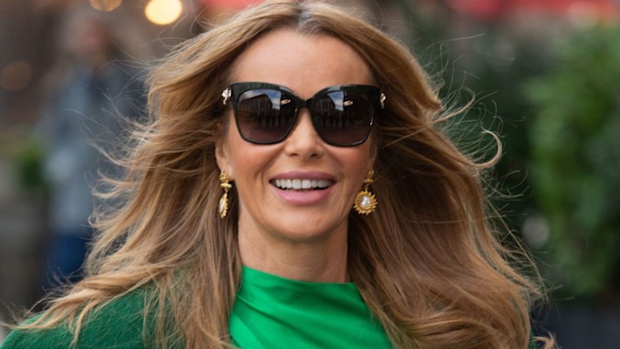 Amanda Holden's risky shoulder-baring jumpsuit is SO flattering | HELLO! Amanda Holden's risky shoulder-baring jumpsuit is SO flattering | HELLO!