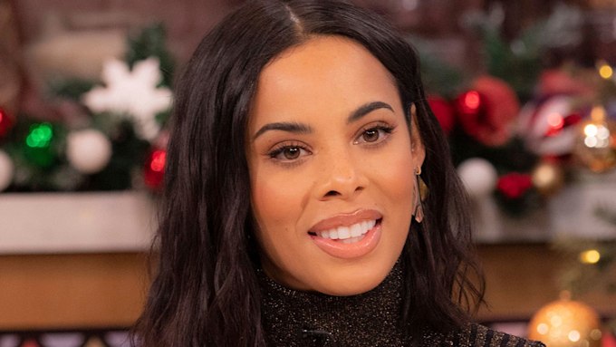 Rochelle Humes wearing her hair down