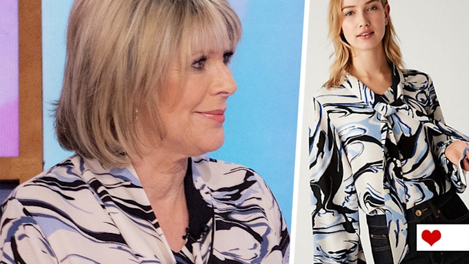 ruth langsford marble blouse