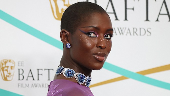 Jodie Turner-Smith looks bewitching in bejewelled gown at the BAFTAs ...
