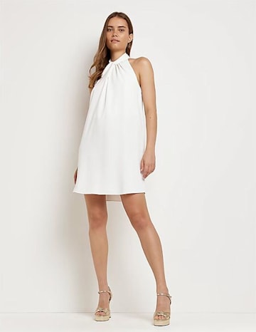 white halterneck dress from River Island