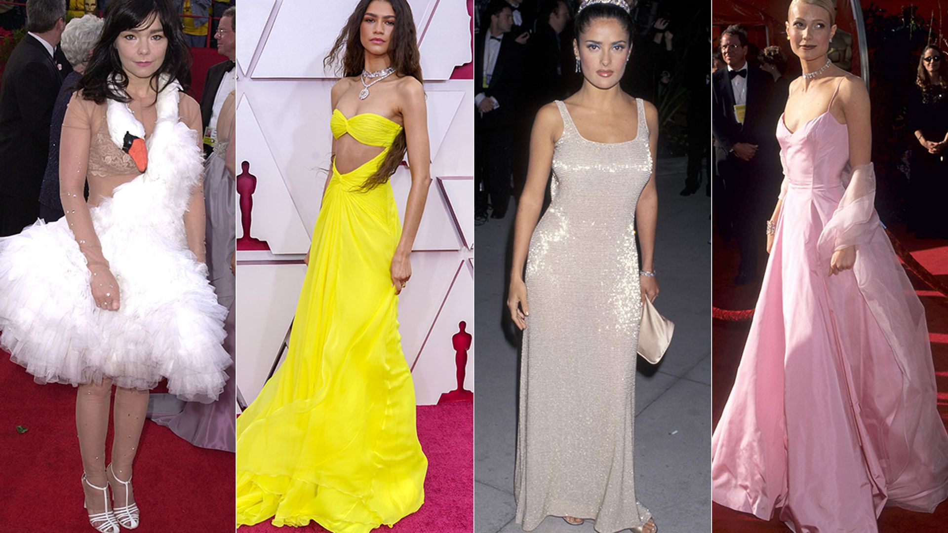 10 best Oscars dresses throughout the years Salma Hayek, Charlize