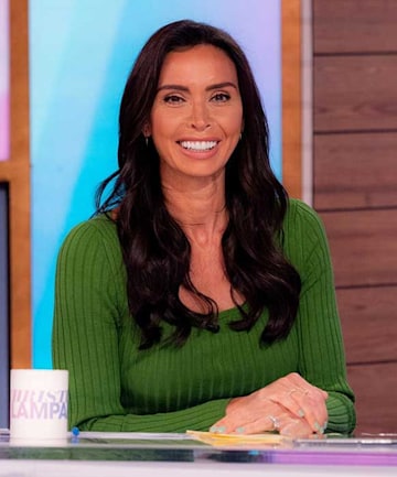 Christine Lampard in her green dress