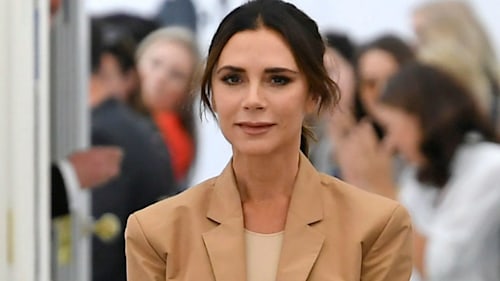 Victoria Beckham gets emotional as she sees her family at LFW anniversary show