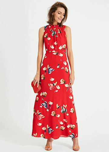 floral-dress-red