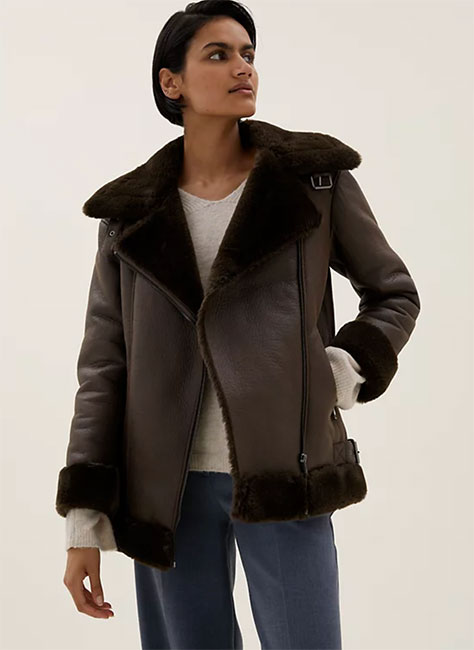 aviator coat zara