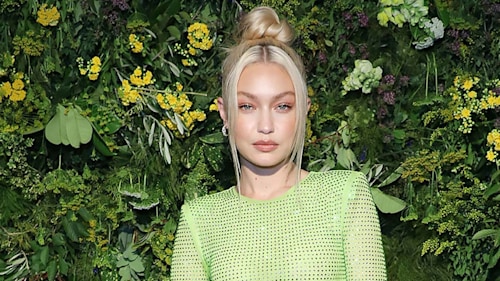 Gigi Hadid takes style cues from Bella Hadid with her lime green look