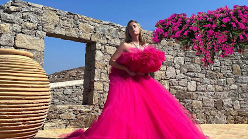 Alicia Silverstone hops on Barbiecore trend in hot pink tulle two-piece