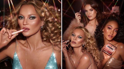 Kate Moss reveals the real-life inspiration behind her glam-rock makeup look for Charlotte Tilbury's holiday campaign