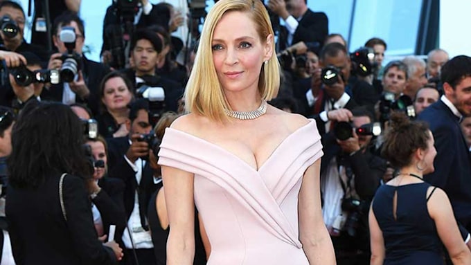 Uma Thurman wows in Versace at Cannes Opening Gala | HELLO!