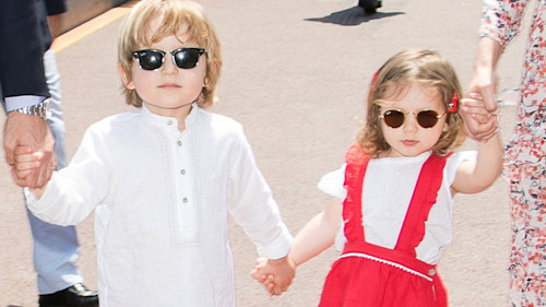 Princess Caroline's grandchildren star in newly released photos for Baby Dior