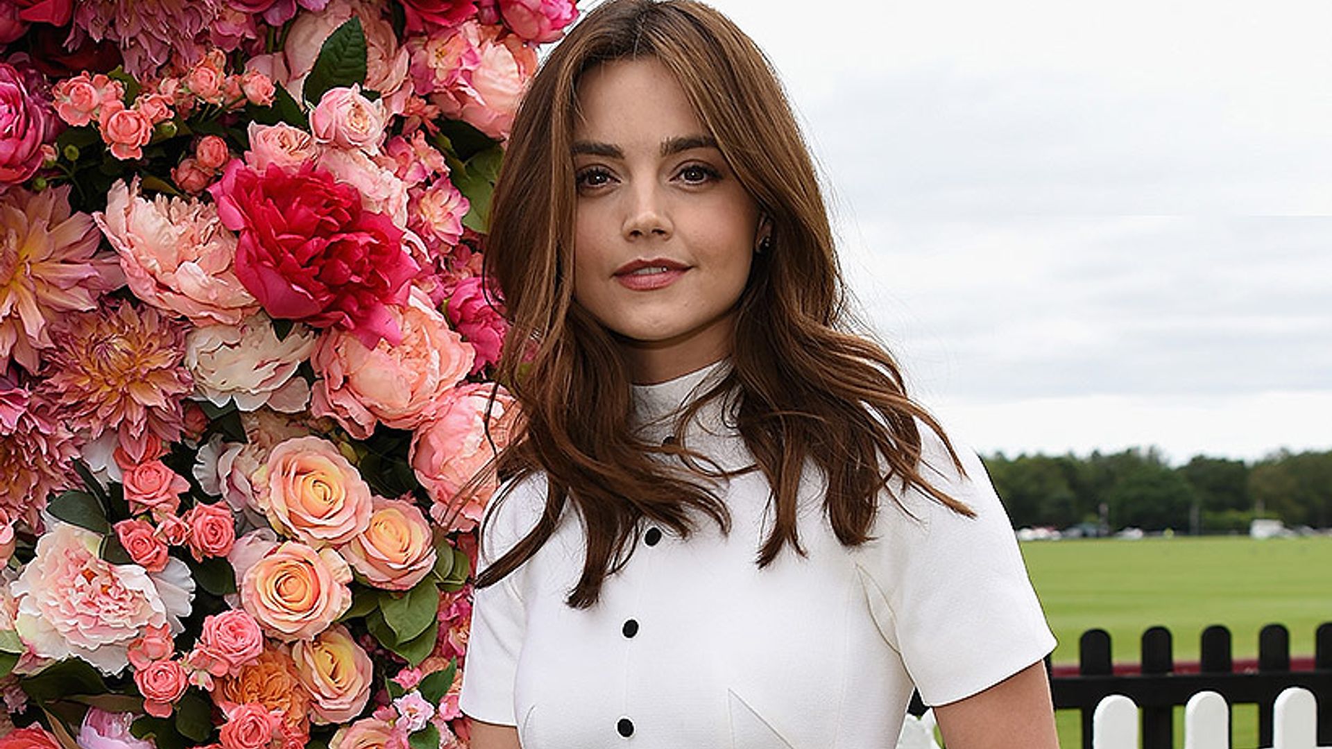 Jenna Coleman exudes royal elegance in white Emilia Wickstead dress