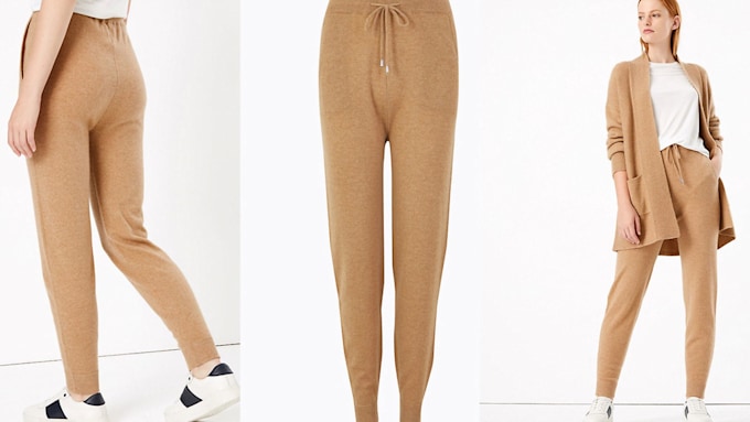 Marks & Spencer's knitted joggers make us really want a cosy night in | HELLO!