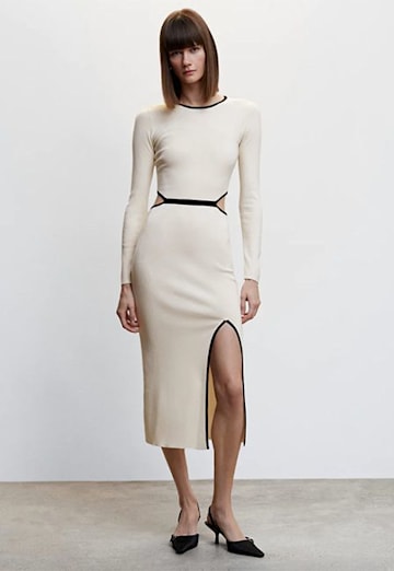 Mango cut-out midi dress