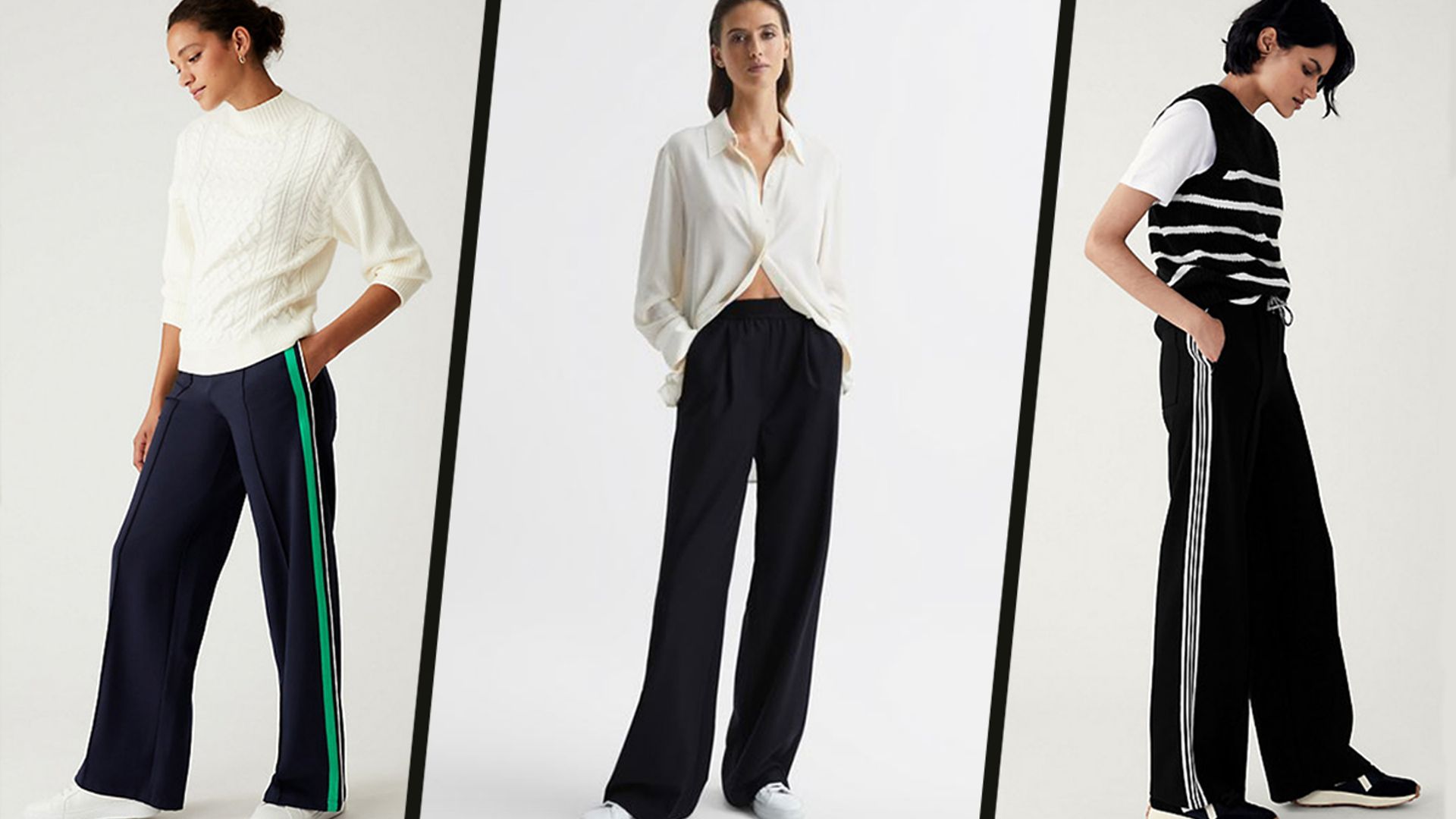 The best wide-leg trousers to wear with trainers: From M&S to ASOS ...