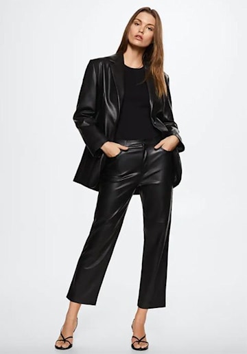 Mango-faux-leather-trousers