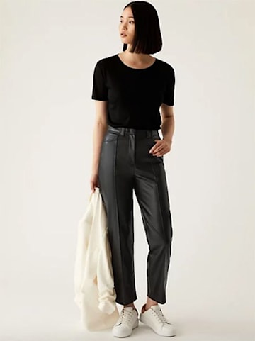 Marks-and-spencer-leather-look-trousers