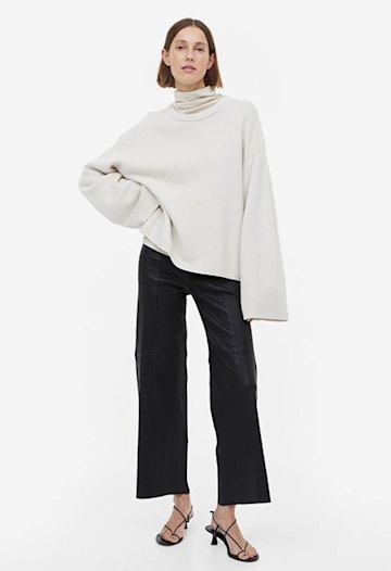 H&M leather trousers
