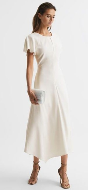 white reiss dress