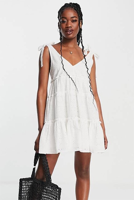 asos white summer dress