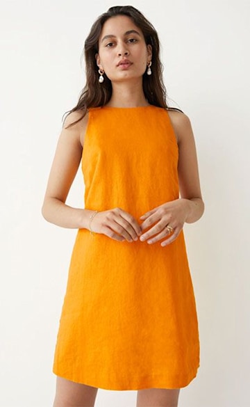 orange-shift-dress