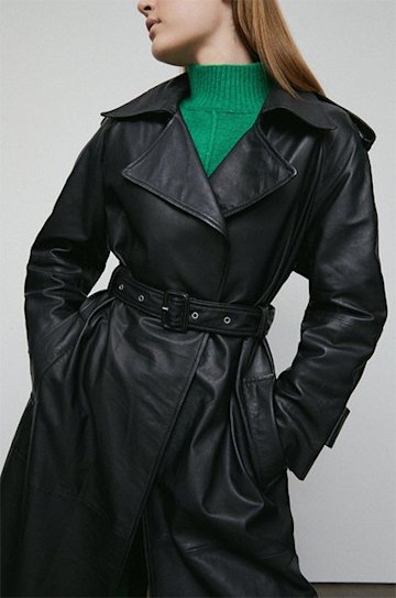 Warehouse-leather-trench-coat