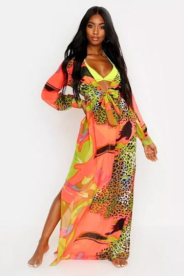 boohoo-neon-kaftan