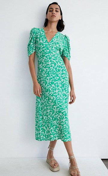 warehouse-green-floral-dress