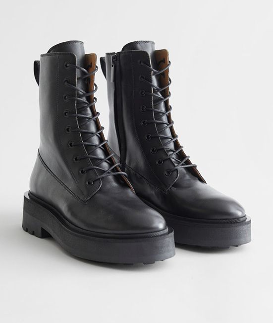 best lace up black boots