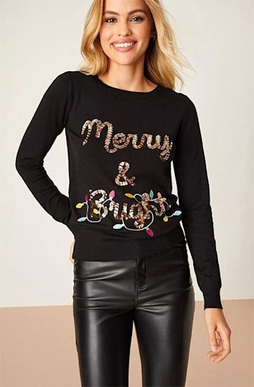 black-dorothy-perkins-xmas-jumper