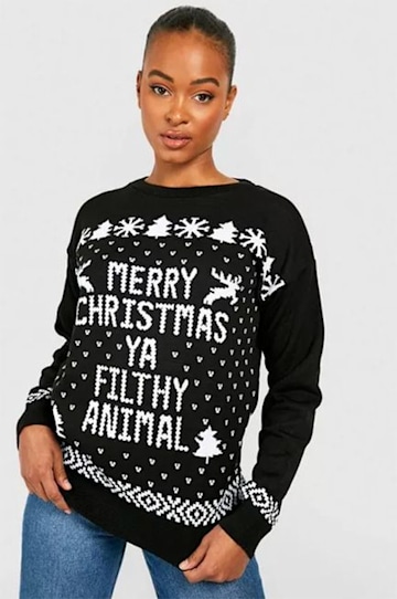 Merry Christmas you filthy animal christmas jumper