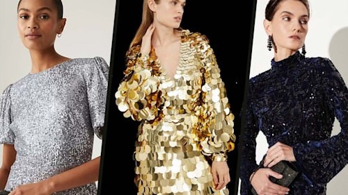Sequin dresses are absolutely everywhere right now and we're not complaining
