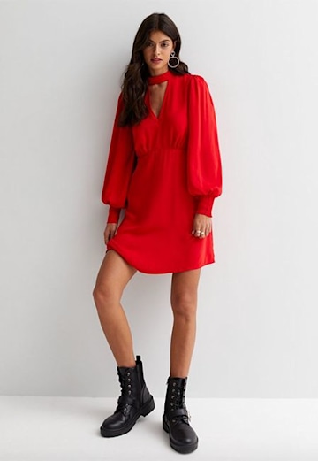 New-Look-red-mini-dress