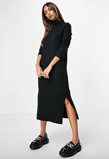 ASOS-black-knit-dress