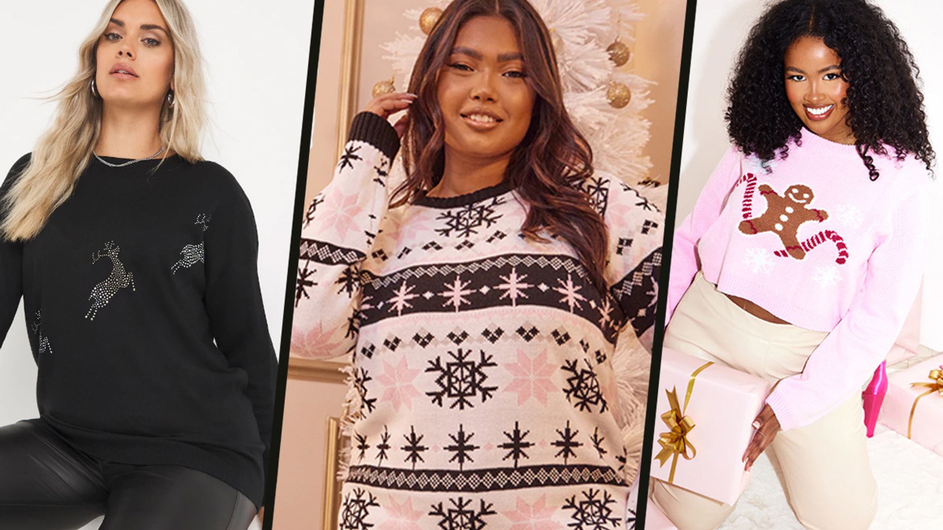 7 plus-size Christmas jumpers to get you feeling festive  HELLO!