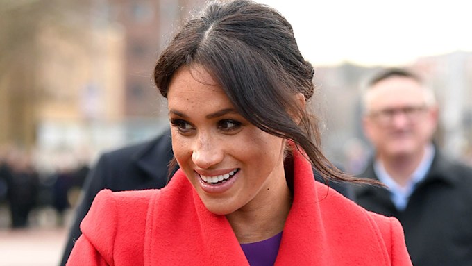 The one detail about Meghan Markle's red coat we bet you missed | HELLO!
