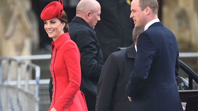 Kate Middleton stuns in military-style formal coat for Commonwealth ...