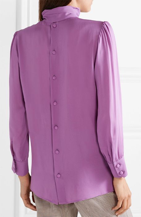 gucci ribbon blouse