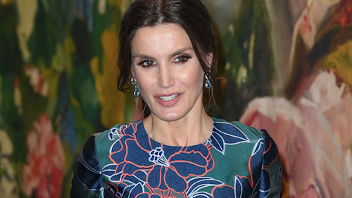 Letizia takes London! The Spanish style Queen wows in florals for gallery opening with Prince Charles