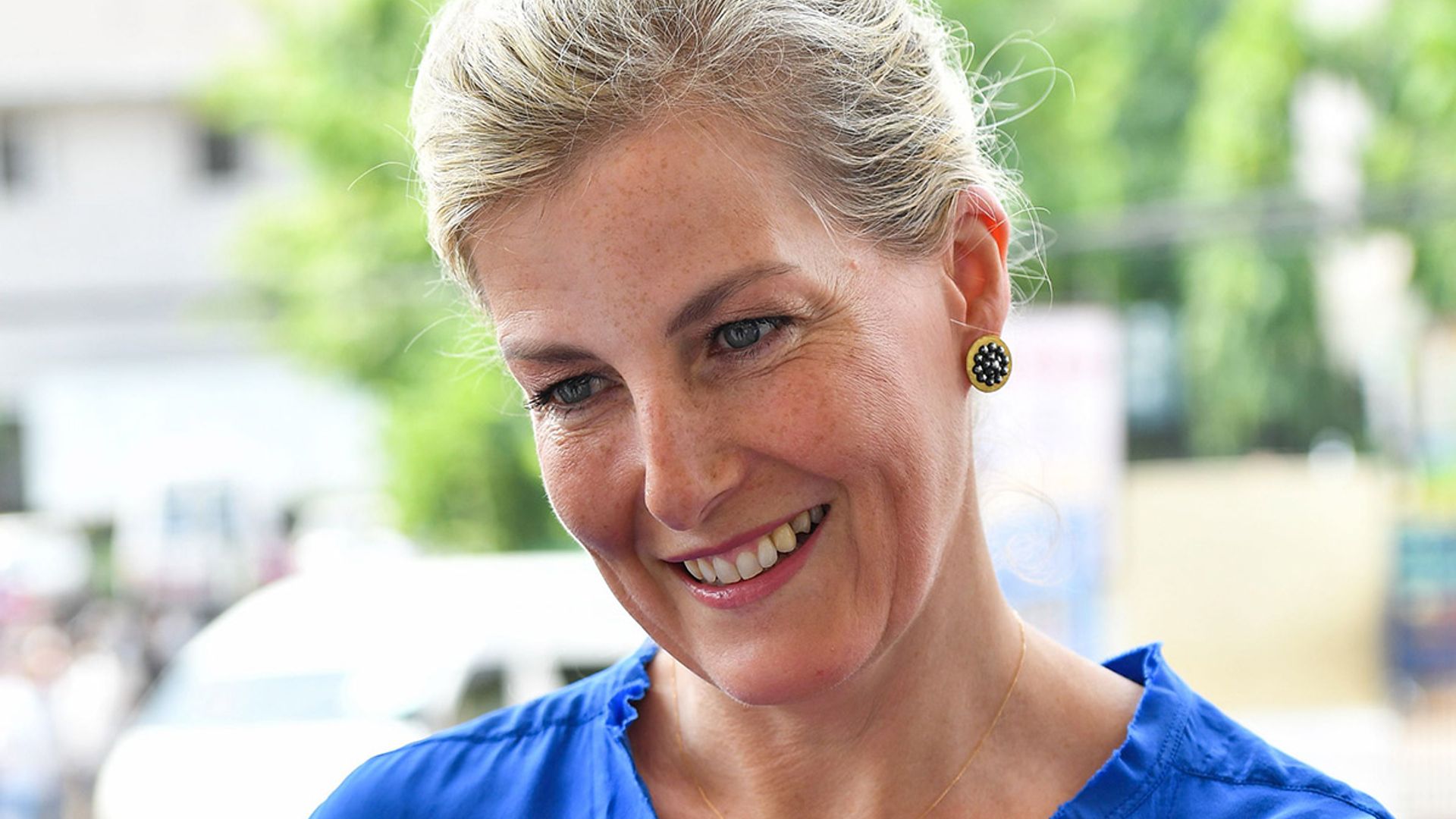 Sophie Wessex rocks an amazing rainbow wardrobe on her royal visit to