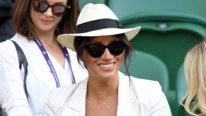 Meghan Markle Debuts Stunning £3000 Sapphire Ring At Wimbledon But Her Summer Hat Is A Trusty
