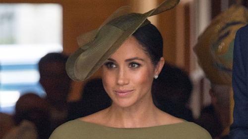 Marks & Spencer's olive green dress is mighty like Meghan Markle's christening outfit