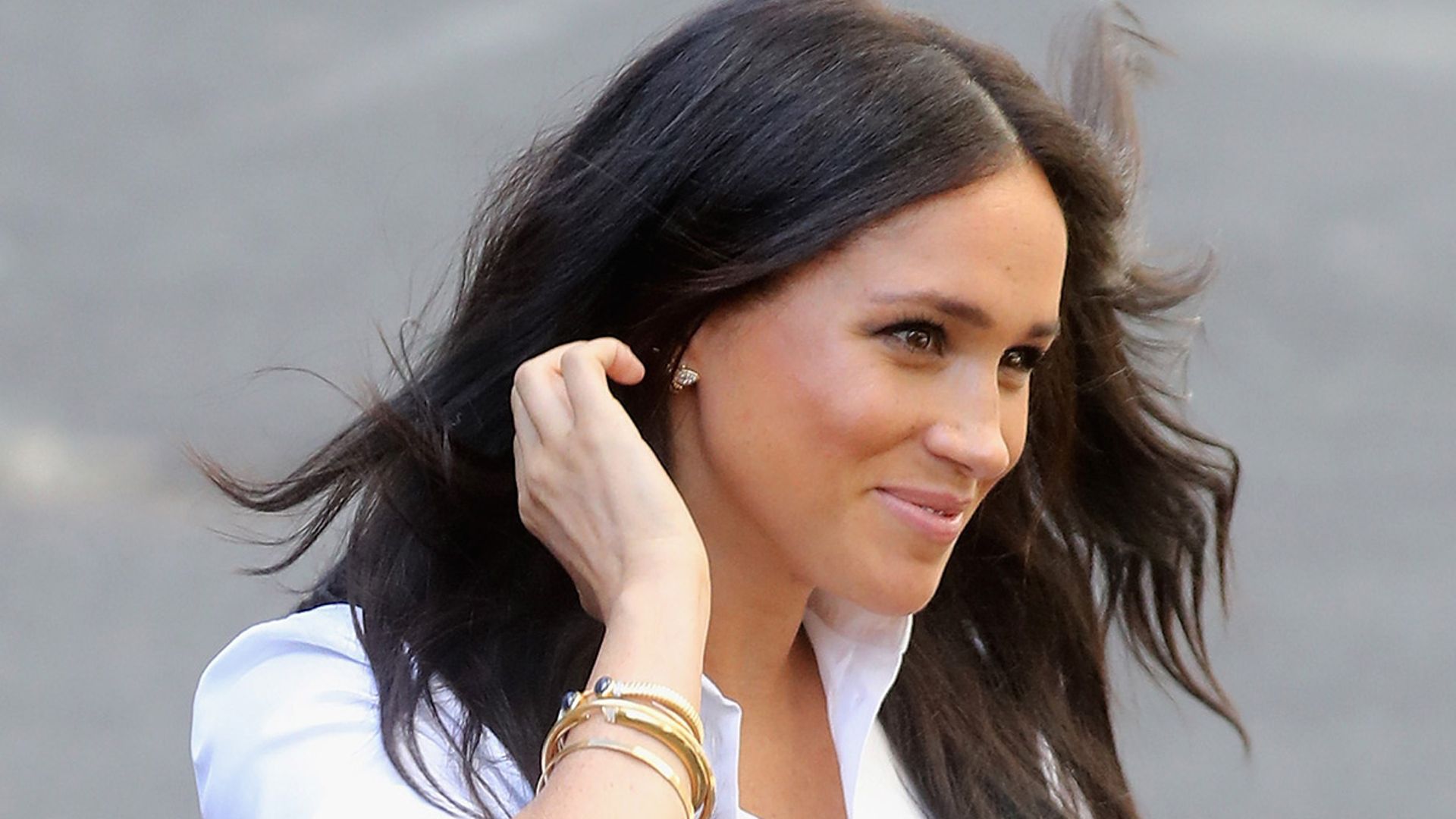 Meghan Markle's gold bracelet has a moving story behind it | HELLO!