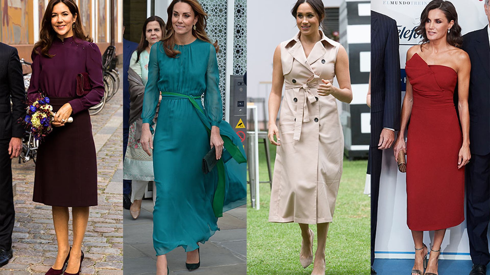 Stunning outfits from Meghan Markle, Kate Middleton and Sophie Wessex ...