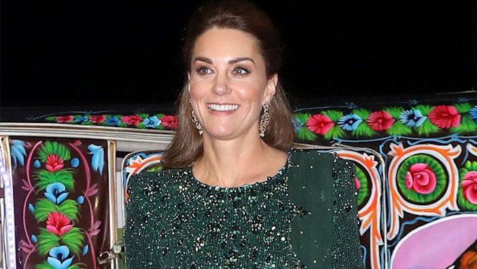 Kate Middleton's GLITTERING fashion moment of the royal tour in green ...